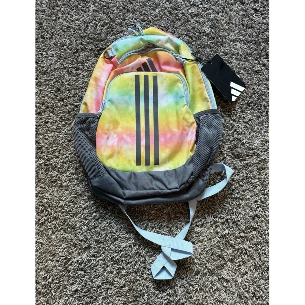 Adidas BTS Originator Backpack Stone Wash Rainbow Clear Sky Blue New